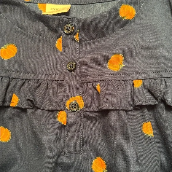 Crewcuts by J Crew navy pumpkin dress size XS (4-5) - Picture 4 of 6